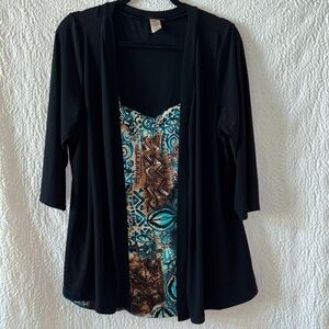 Perseption Women Cardigan Blouse Top